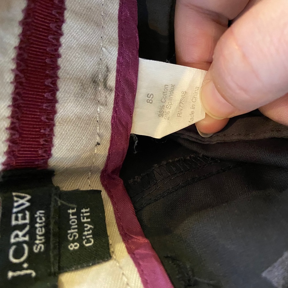 J. Crew 8S charcoal grey city fit stretch pants. - Picture 4 of 4